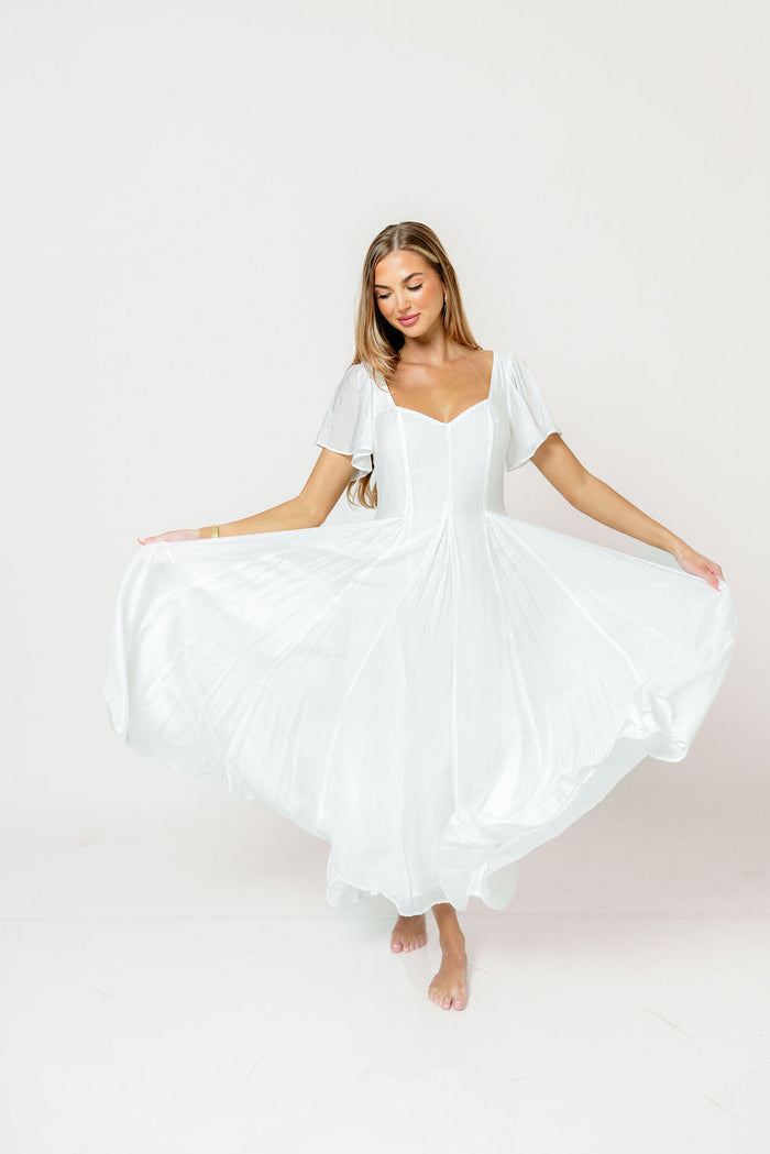 Meret Maxi Dress in Off-White