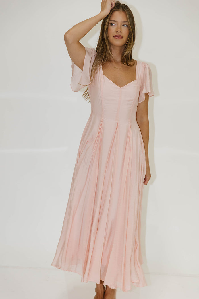 Meret Maxi Dress in Pink