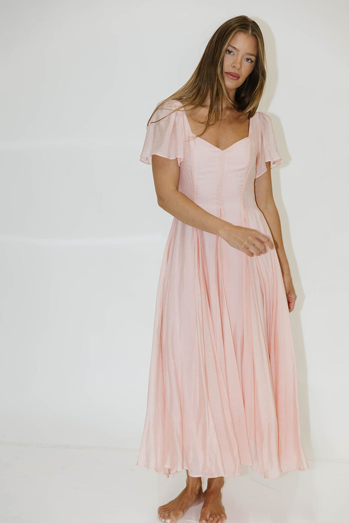 Meret Maxi Dress in Pink