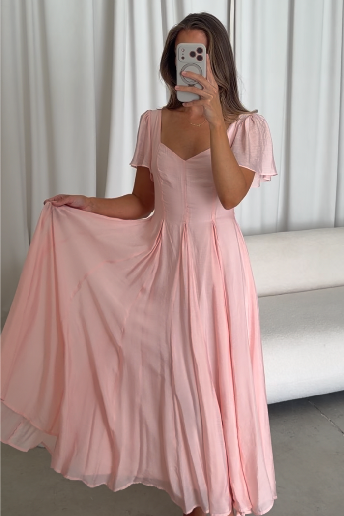 Meret Maxi Dress in Pink