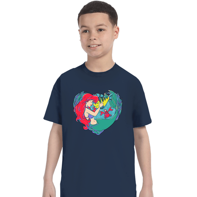 Daily_Deal_Shirts T-Shirts, Youth / XS / Navy Mermaid Love