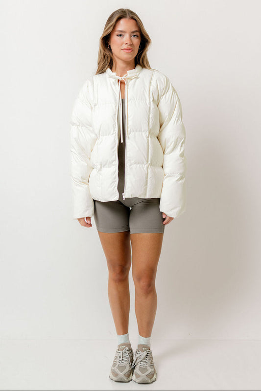 Mila Puffer Jacket in Cream *Final Sale*
