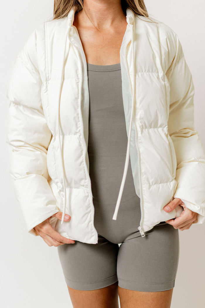 Mila Puffer Jacket in Cream *Final Sale*