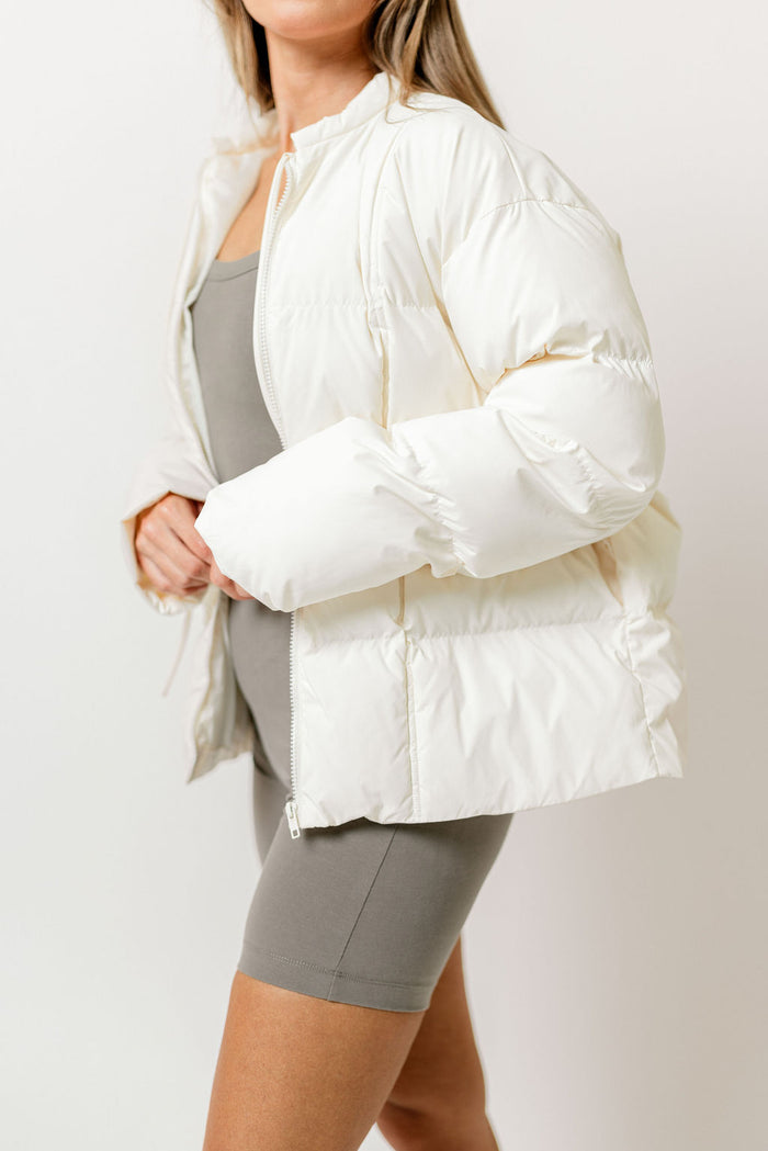 Mila Puffer Jacket in Cream *Final Sale*