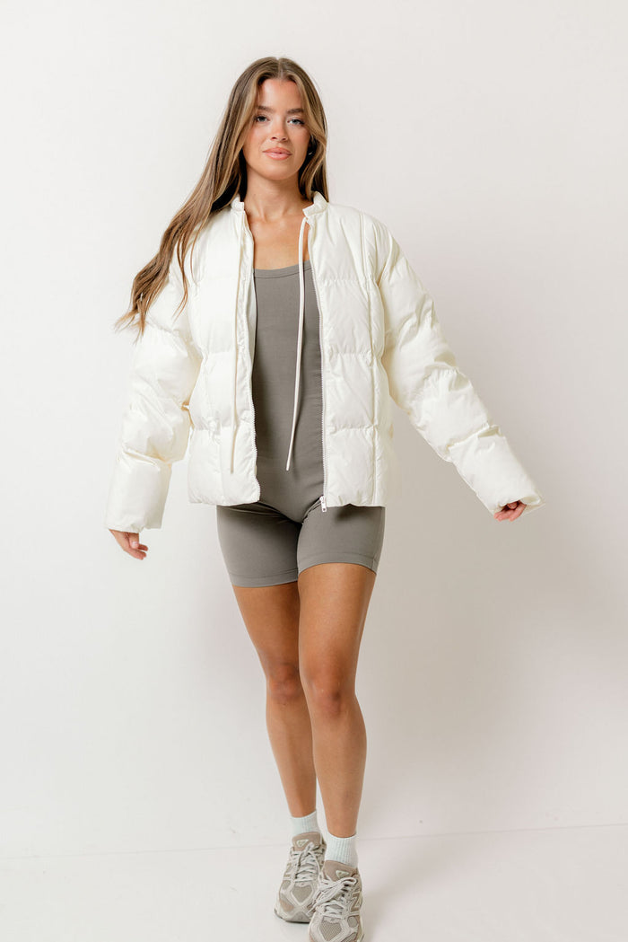 Mila Puffer Jacket in Cream *Final Sale*