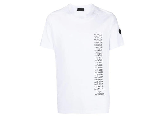Moncler-Repeat Logo-Print Cotton T-Shirt