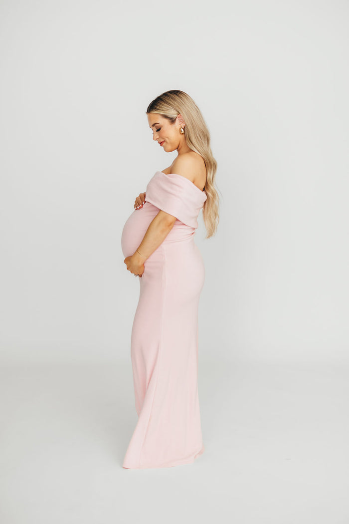 Monroe Maxi Dress in Dusty Pink - Bump Friendly (Restocking Jan 2027)