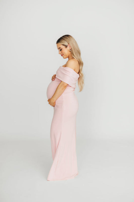 Monroe Maxi Dress in Dusty Pink - Bump Friendly (Restocking Jan 2027)
