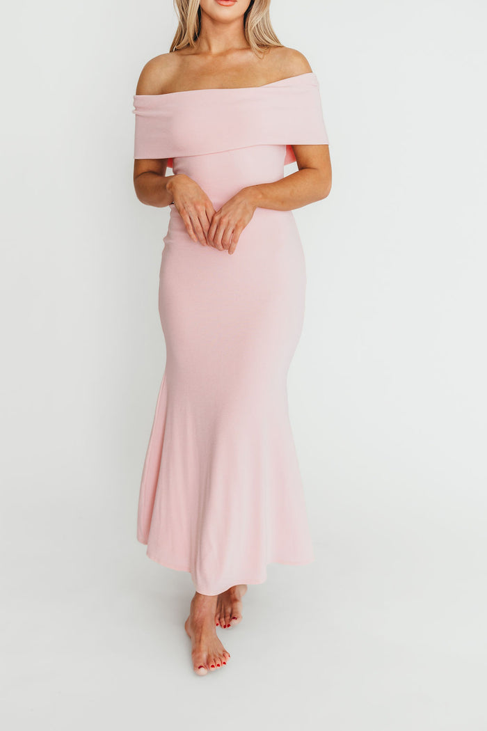 Monroe Maxi Dress in Dusty Pink - Bump Friendly (Restocking Jan 2027)
