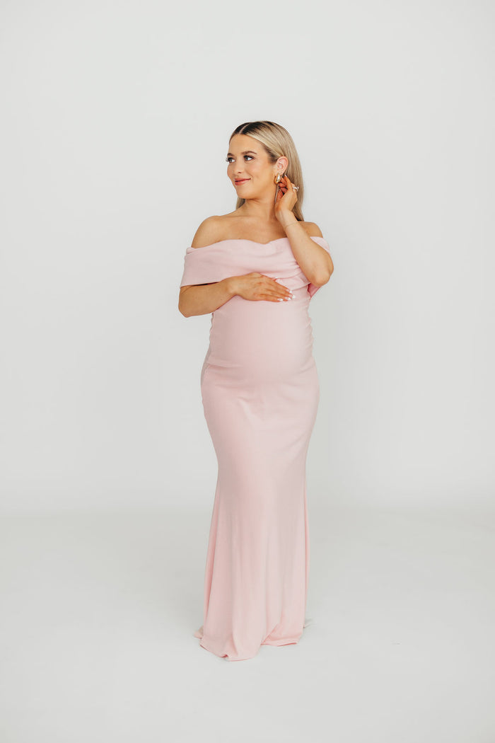 Monroe Maxi Dress in Dusty Pink - Bump Friendly (Restocking Jan 2027)