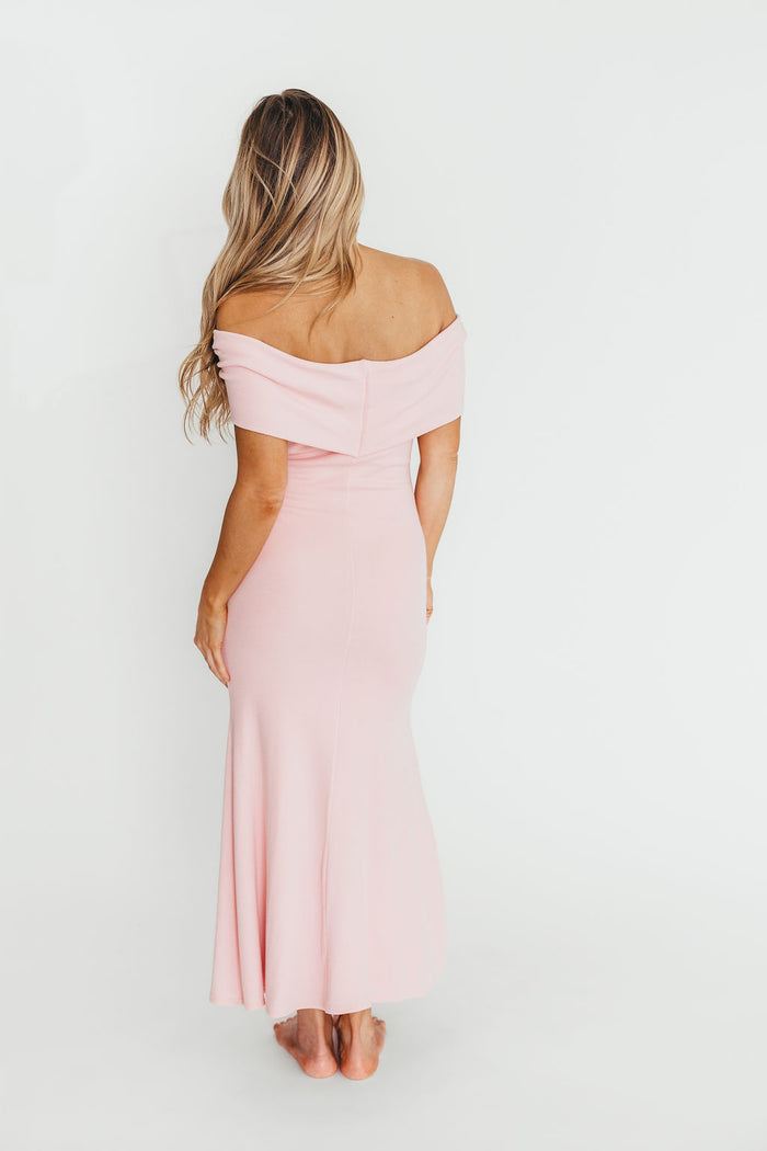 Monroe Maxi Dress in Dusty Pink - Bump Friendly (Restocking Jan 2027)