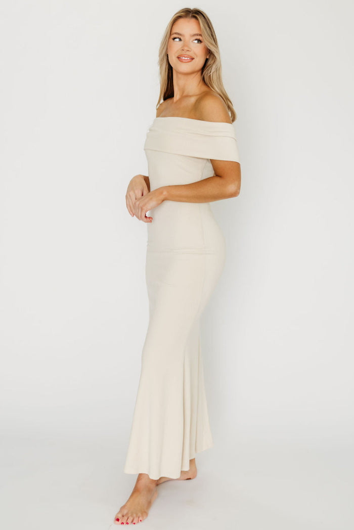 Monroe Maxi Dress in Ivory - Bump Friendly (Restocking Jan 2027)