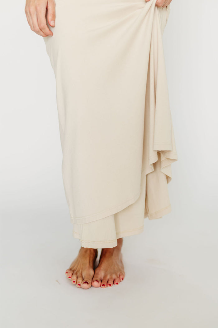 Monroe Maxi Dress in Ivory - Bump Friendly (Restocking Jan 2027)