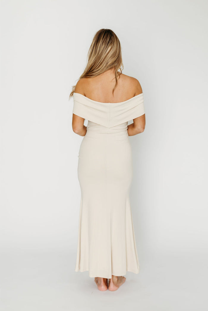 Monroe Maxi Dress in Ivory - Bump Friendly (Restocking Jan 2027)