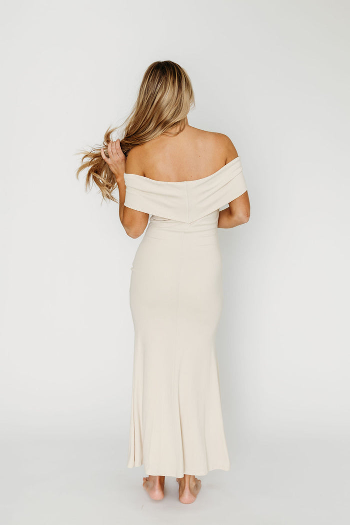 Monroe Maxi Dress in Ivory - Bump Friendly (Restocking Jan 2027)