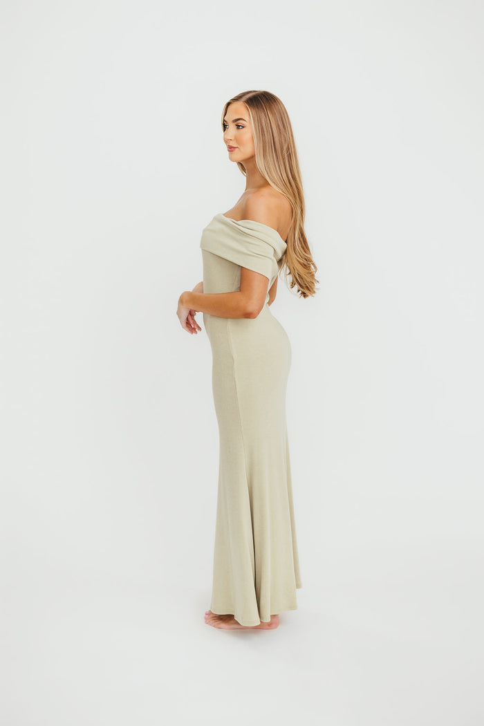 Monroe Maxi Dress in Sage - Bump Friendly (Restocking Jan 2027)