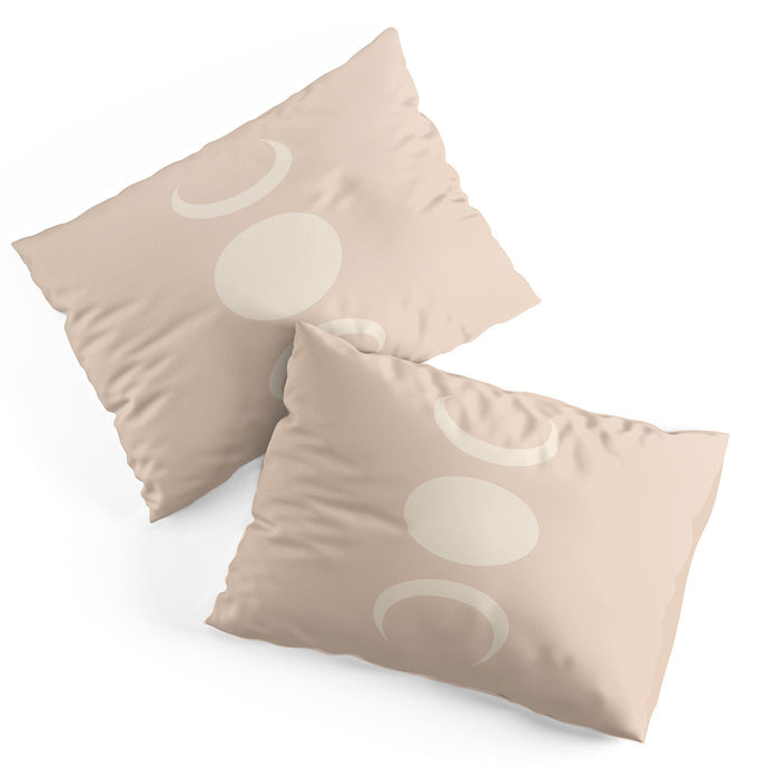 MOON MINIMALISM ETHEREAL LIGHT PILLOW SHAMS