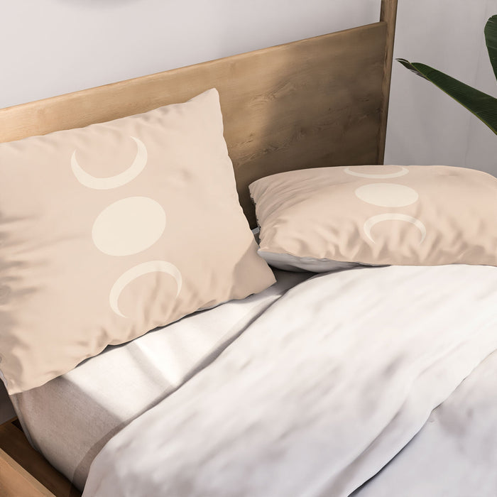 MOON MINIMALISM ETHEREAL LIGHT PILLOW SHAMS