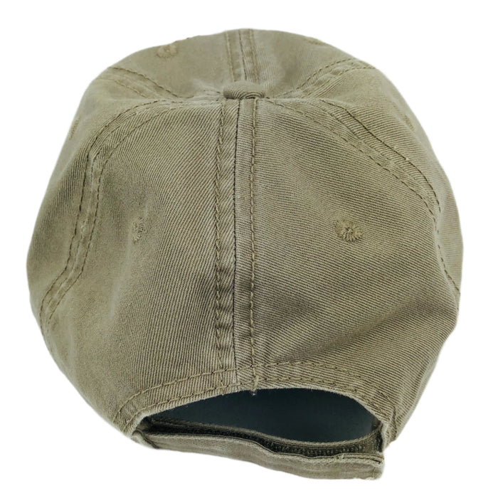 Moose khaki baseball cap