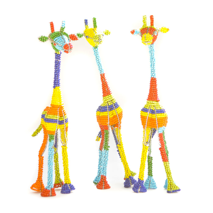 Multicolored Beaded Giraffe