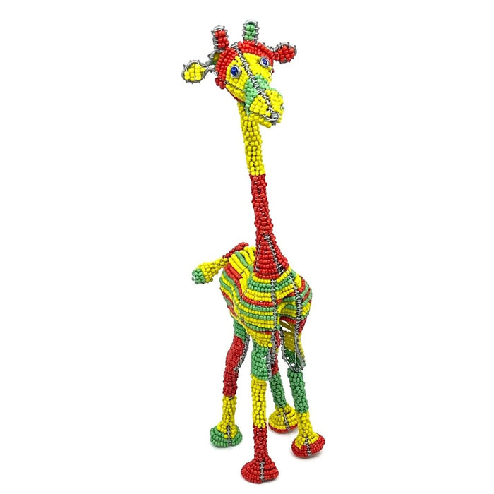Multicolored Beaded Giraffe