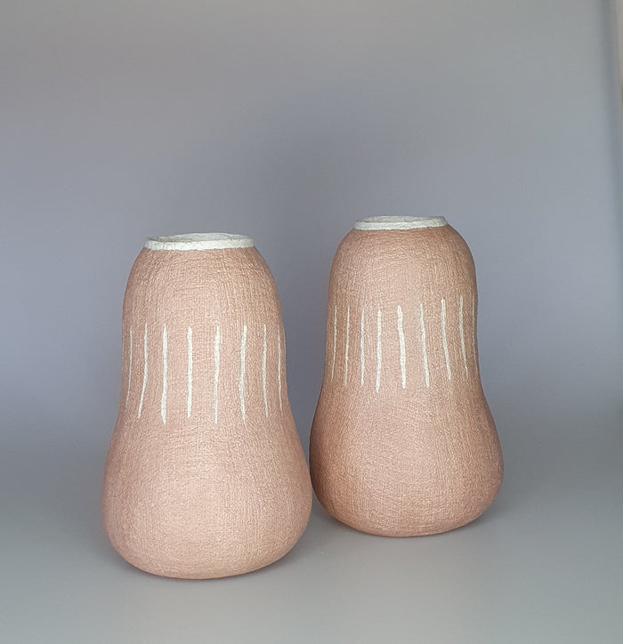 Natural Fiber Large Calabash Vessel