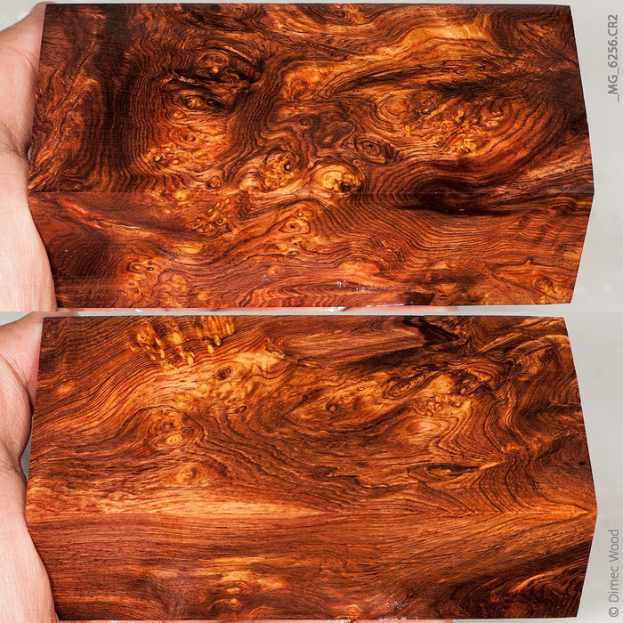 Natural honduran rosewood burl block