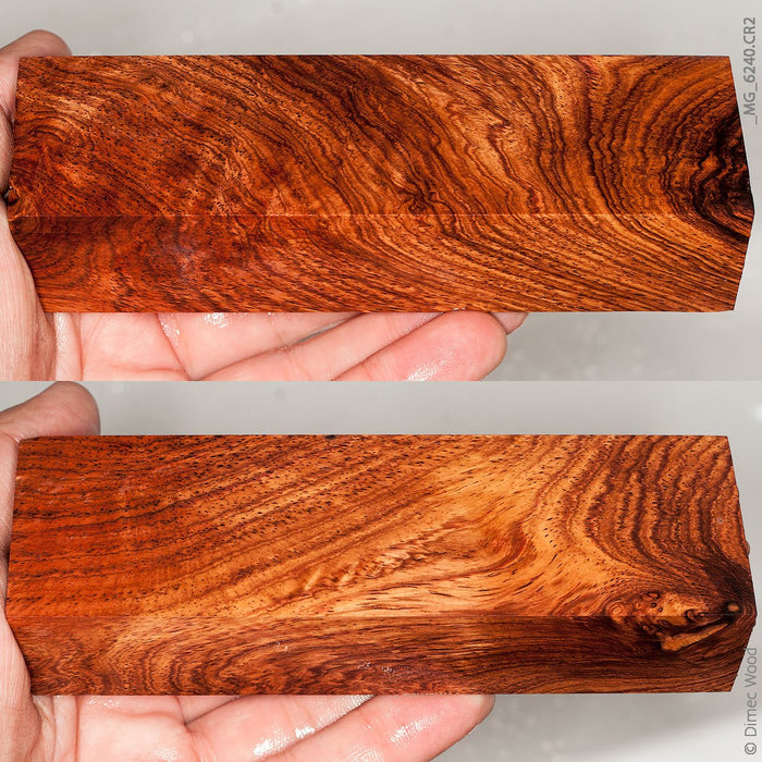 Natural honduran rosewood burl block