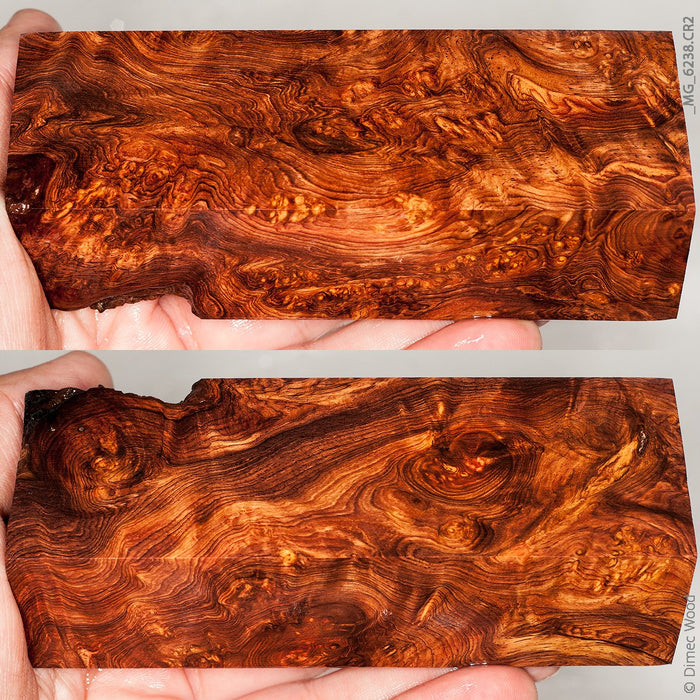 Natural honduran rosewood burl block