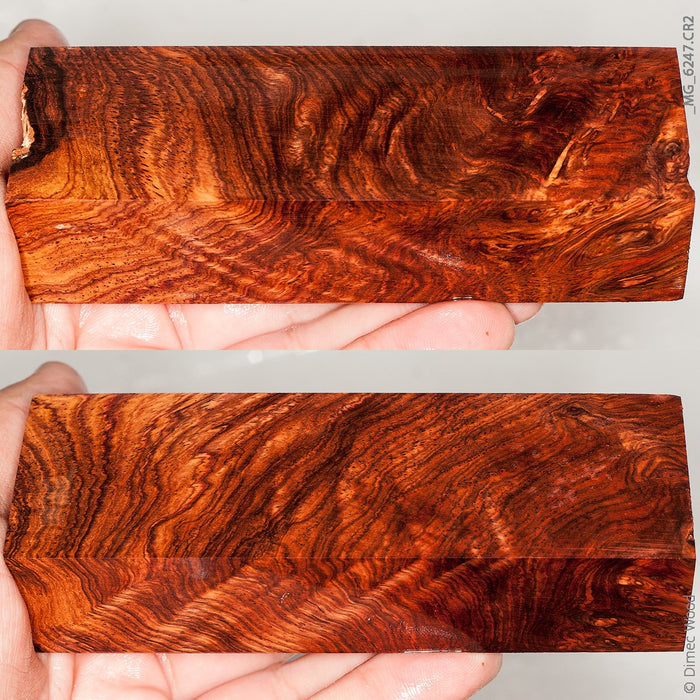 Natural honduran rosewood burl block