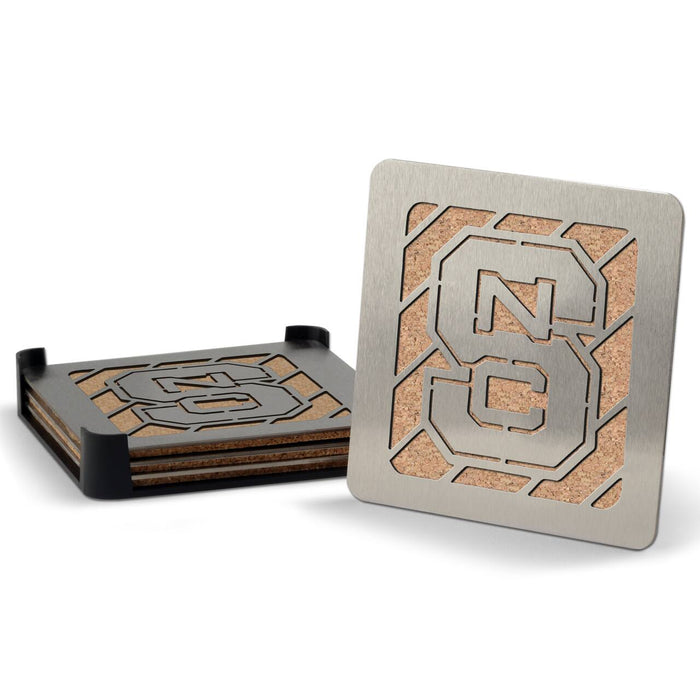 NC State Wolfpack Boasters Stainless Steel Coasters - Set of 4 - Coasters