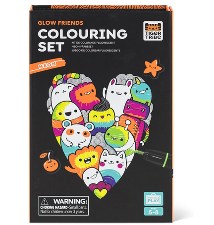 Neon Coloring Set - Glow Friends