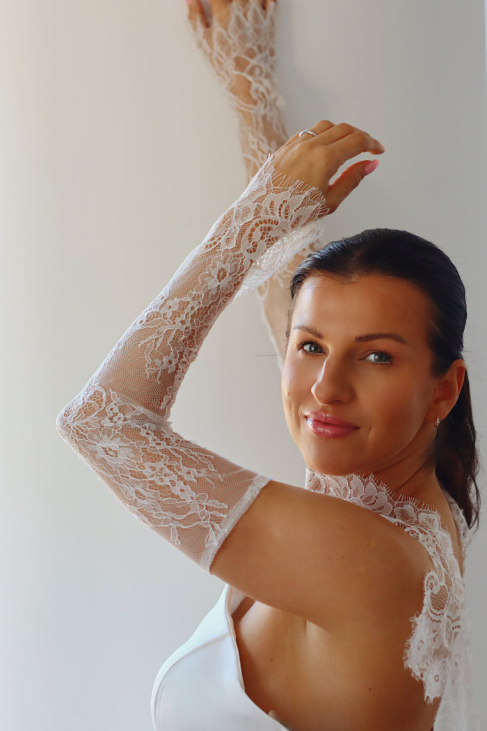 New Chantilly Lace Wedding Sleeves