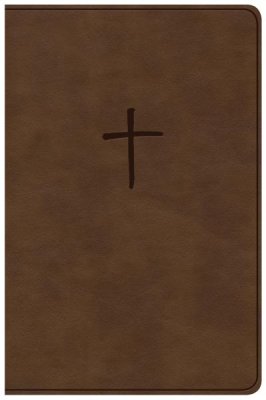 NKJV Compact Large Print Reference Bible (Comfort Print)-Mahogany Leathersoft Holy Bible----- Limited Quantities