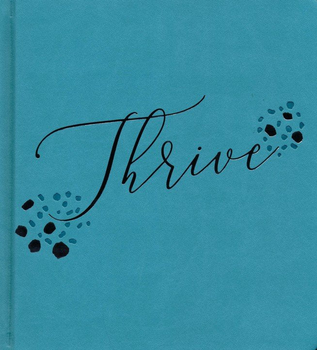 NLT Thrive Bible-Teal Blue w/Rose Gold Hardcover