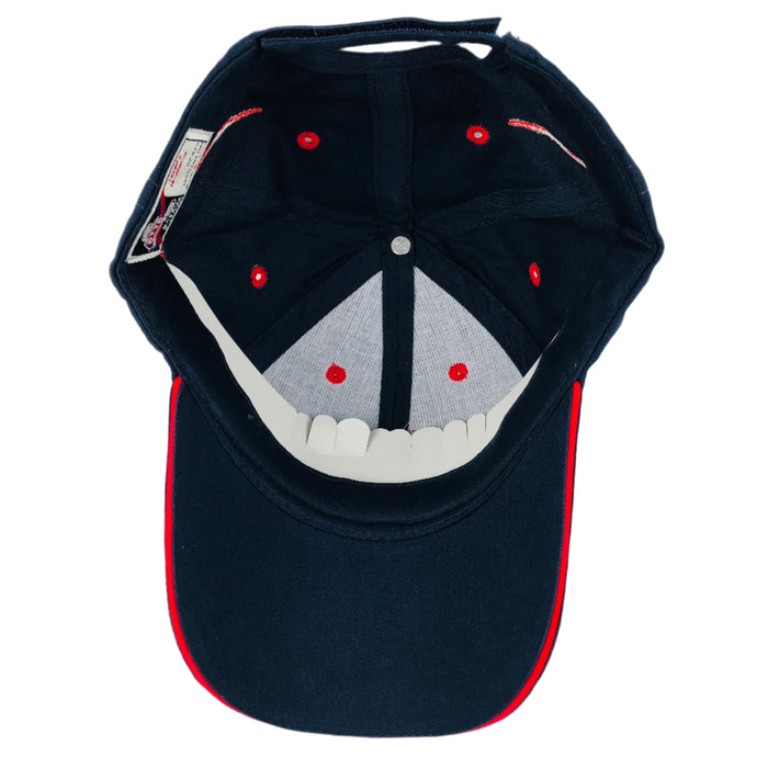 Norway flag navy baseball cap with red flames