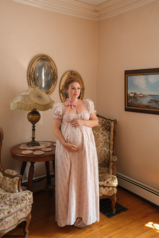 Olivia Floral Maxi Dress in Cottage Pink - Bump Friendly & Size Inclusive *9/15 PRE-ORDER*