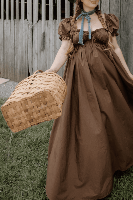 Olivia Maxi Dress in Chocolate Brown - Bump Friendly & Inclusive Sizing