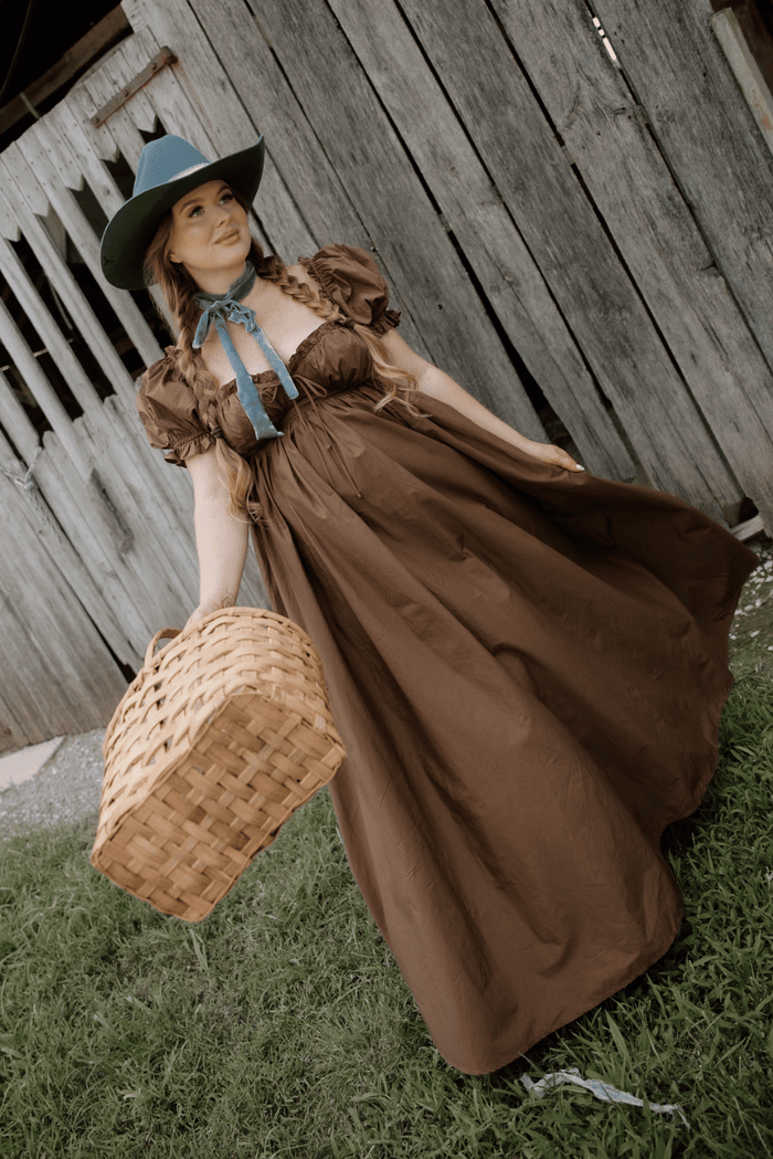 Olivia Maxi Dress in Chocolate Brown - Bump Friendly & Inclusive Sizing