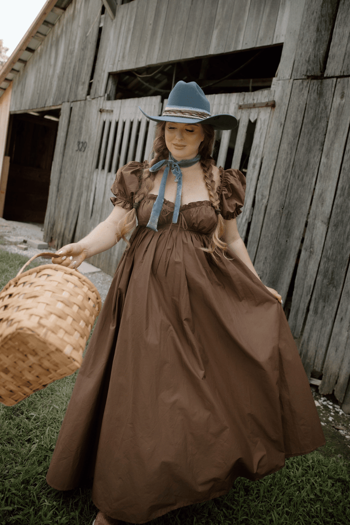 Olivia Maxi Dress in Chocolate Brown - Bump Friendly & Inclusive Sizing