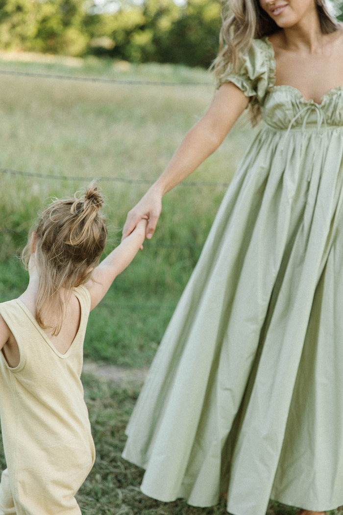 Olivia Maxi Dress in Dusty Sage- Bump Friendly *9/28 PRE-ORDER*