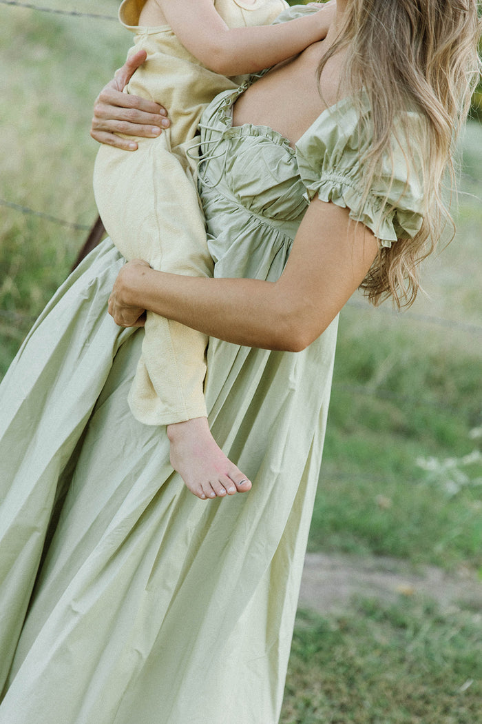 Olivia Maxi Dress in Dusty Sage- Bump Friendly *9/28 PRE-ORDER*