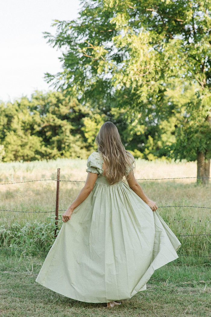 Olivia Maxi Dress in Dusty Sage- Bump Friendly *9/28 PRE-ORDER*