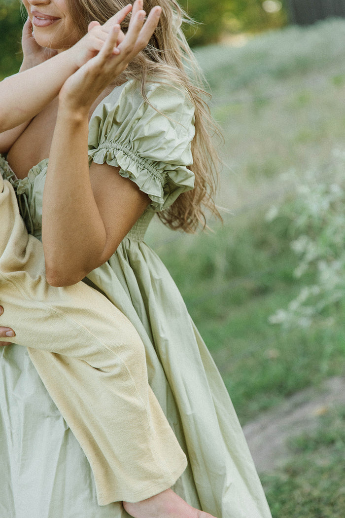 Olivia Maxi Dress in Dusty Sage- Bump Friendly *9/28 PRE-ORDER*
