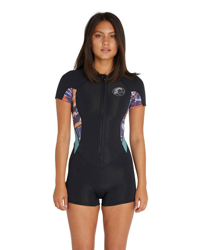 O'Neill Bahia 2mm S/SL CZ Springsuit-Black/Black-6-Skiforce Australia