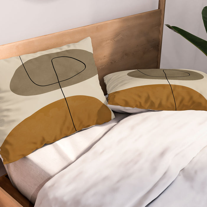 ORGANIC ABSTRACT SHAPESII PILLOW SHAMS