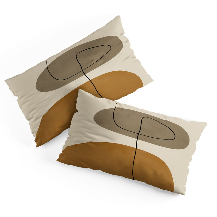 ORGANIC ABSTRACT SHAPESII PILLOW SHAMS