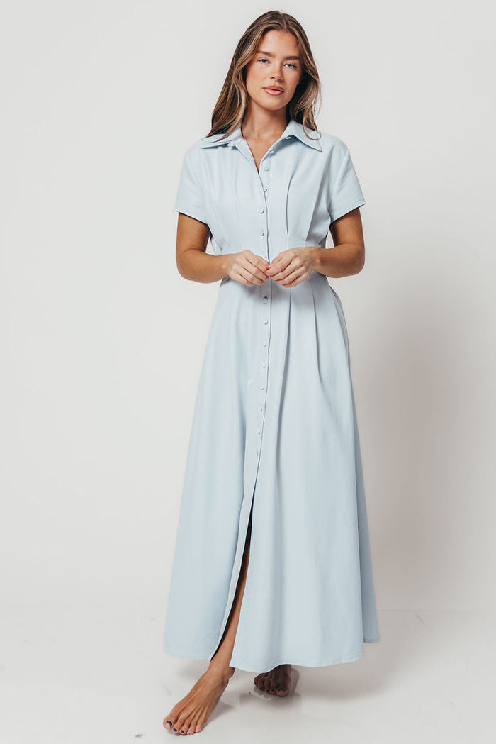 Parker Maxi Dress in Blue (Restocking in December)