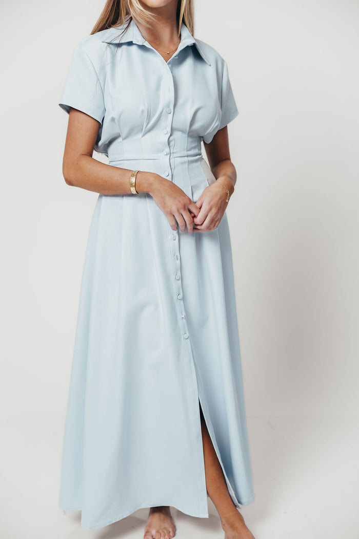 Parker Maxi Dress in Blue (Restocking in December)