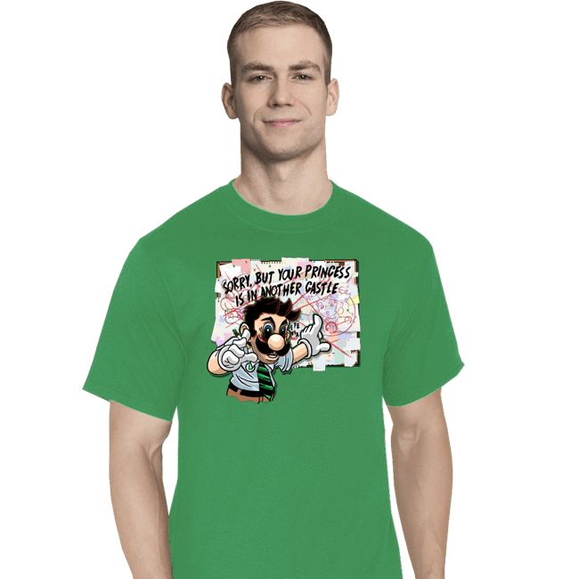 Secret_Shirts T-Shirts, Tall / Large / Sports Grey Pepe Luigi!